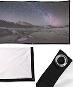 Écran de projection pour home cinéma, vidéoprojecteur, écran de projection 120″, 16:9 HD