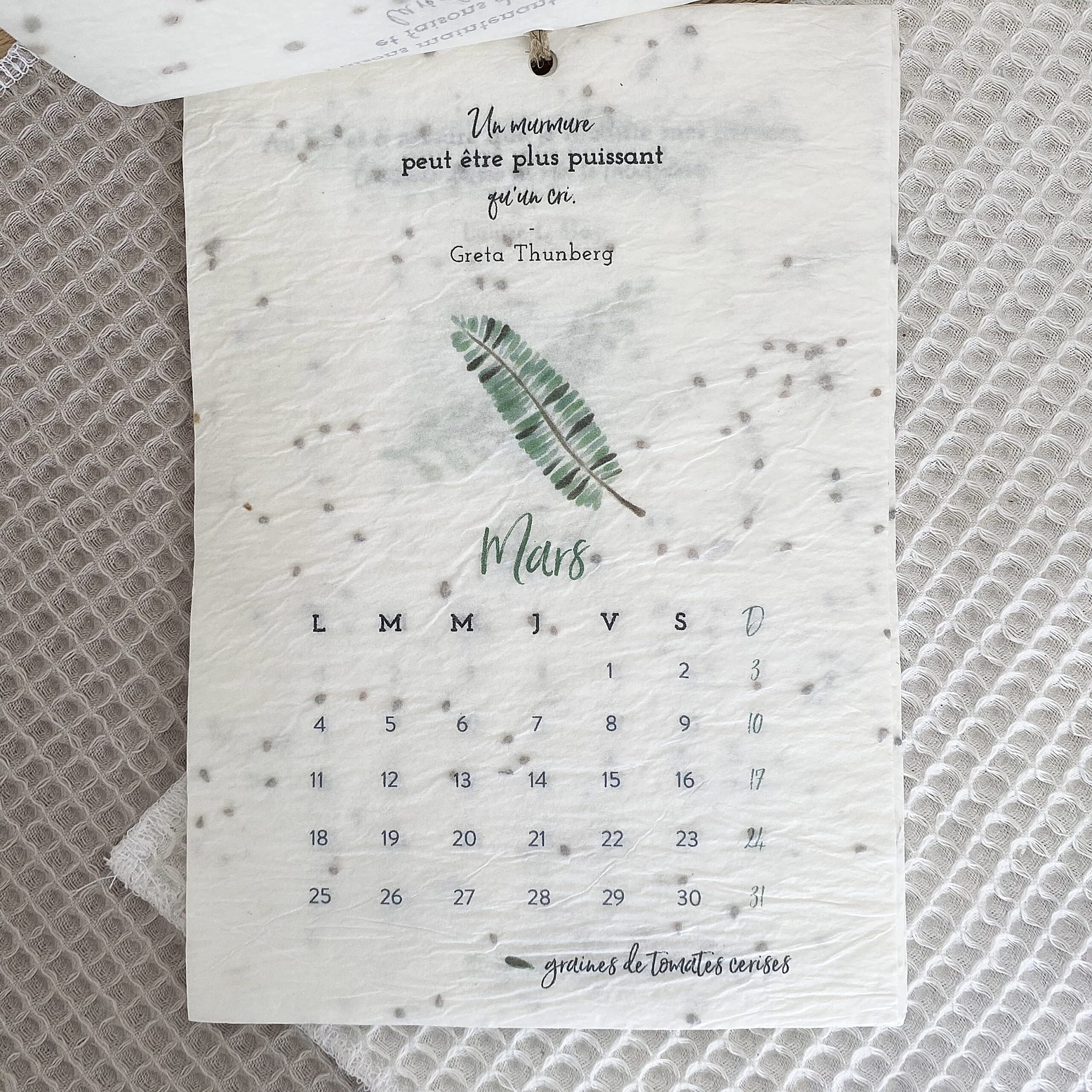 Calendrier ensemencé à planter 2024 Saisons – Format A6 – Image 3