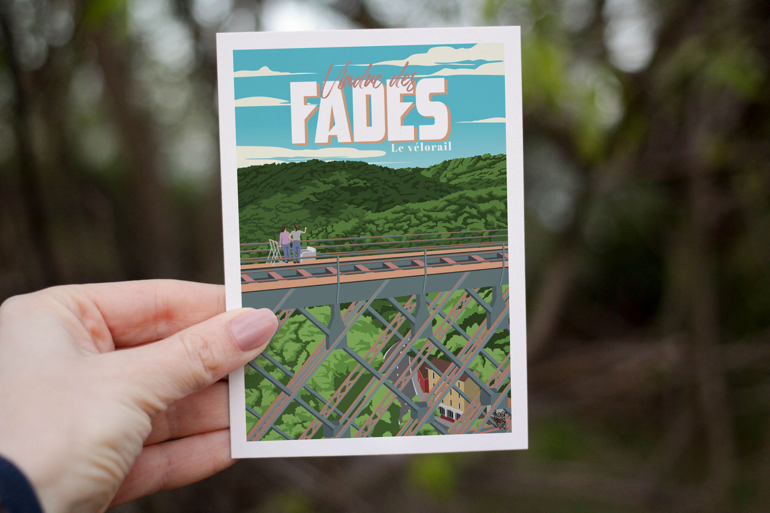 Affiche « Le Vélorail du Viaduc des Fades » – Image 4